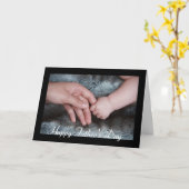 Het Wenskaart van de Hand van Daddys van de Kaart (Gele Bloem)