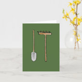 Het Wenskaart van de hark en van de Spade Kaart (Gele Bloem)