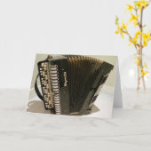 Het wenskaart van de harmonika kaart (Gele Bloem)