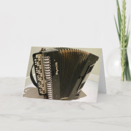 Het wenskaart van de harmonika kaart