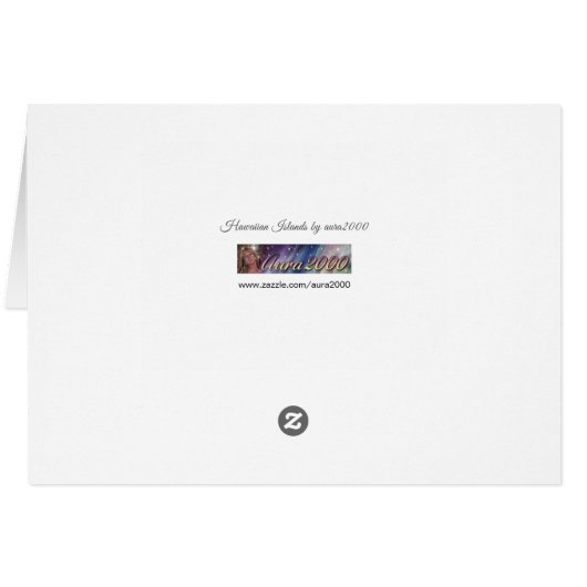 Het Wenskaart van de Hawaiiaanse eilanden (Achterkant Horizontaal)