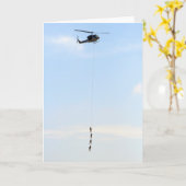 Het Wenskaart van de helikopter Kaart (Gele Bloem)