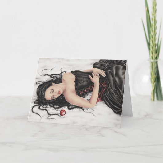 Het Wenskaart van de Herfst van Sneeuwwitjes Kaart (Voorkant)