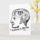 Het Wenskaart van de Hersenen van de acteur Kaart (Gele Bloem)