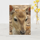 Het Wenskaart van de Herten van Bambi Kaart (Gele Bloem)