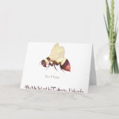 Het Wenskaart van de hommel Kaart (Achterkant)