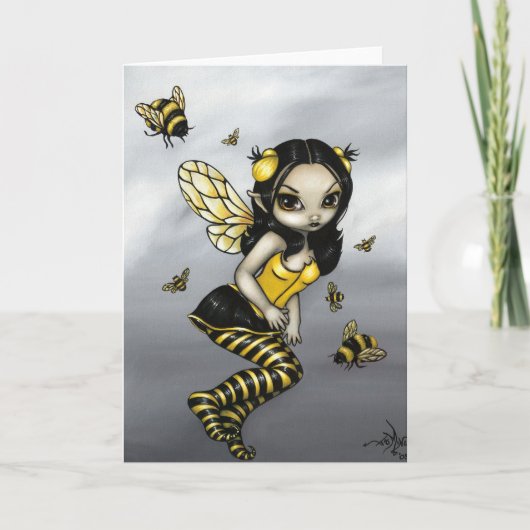 Het Wenskaart van de hommel "van de Fee" Kaart (Voorkant)