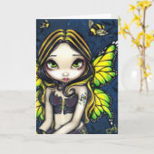 Het Wenskaart van de hommel "van het Tattoo" Kaart (Gele Bloem)