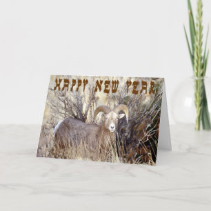 Het Wenskaart van de Hoorn van de Joodse Ram van Feestdagen Kaart