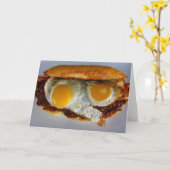 Het Wenskaart van de Hotdog van de pret! Kaart (Gele Bloem)