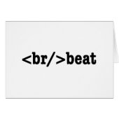 het Wenskaart van de HTML-code voor breekbare teks (Voorkant Horizontaal)