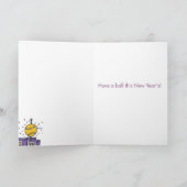 Het Wenskaart van de Humor van het Nieuwjaar van Feestdagen Kaart (Binnen)