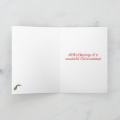 Het Wenskaart van de Humor van Kerstmis van het Feestdagen Kaart (Binnen)