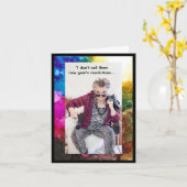 Het Wenskaart van de Humoureuze resoluties van het Kaart (Gele Bloem)