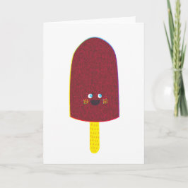 Het Wenskaart van de Ijslolly van de chocolade Kaart