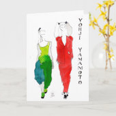 Het Wenskaart van de Illustratie van de mode Kaart (Gele Bloem)