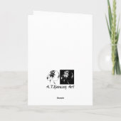 Het Wenskaart van de Jazz van het maanlicht Kaart (Achterkant)