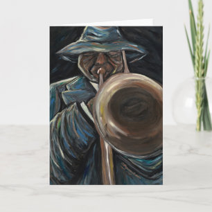 Het Wenskaart van de Jazz van het vrije slag Kaart