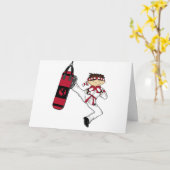 Het Wenskaart van de Jongen van de karate Kaart (Gele Bloem)