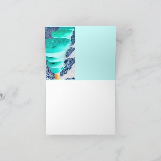 Het Wenskaart van de Kabelwagen Kaart (Binnen)