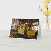 Het Wenskaart van de Kabelwagen van San Francisco Kaart (Gele Bloem)