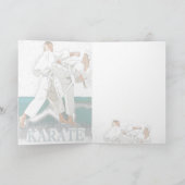 Het Wenskaart van de karate Kaart (Binnen)
