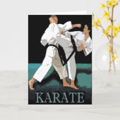 Het Wenskaart van de karate Kaart (Gele Bloem)
