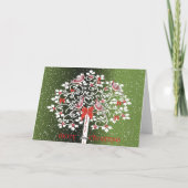 Het Wenskaart van de Kardinalen van Kerstmis Feestdagen Kaart (Achterkant)