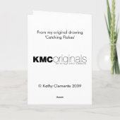 Het Wenskaart van de kat en van de Rat, liet het Feestdagen Kaart (Achterkant)