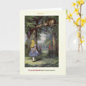 Het Wenskaart van de KAT van Cheshire Kaart (Gele Bloem)