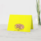 Het Wenskaart van de Kat van de slaap Feestdagen Kaart (Achterkant)