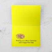 Het Wenskaart van de Kat van de slaap Feestdagen Kaart (Binnen)