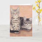 Het Wenskaart van de Katjes van de schuur door Kaart (Gele Bloem)