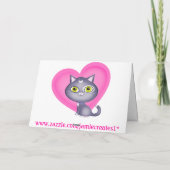 Het Wenskaart van de Katten van de Eerste Feestdagen Kaart (Achterkant)