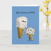 Het Wenskaart van de Kegels van het Roomijs van de Kaart (Gele Bloem)