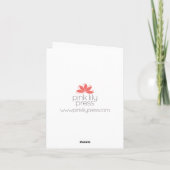 Het Wenskaart van de kerstboom Feestdagen Kaart (Achterkant)