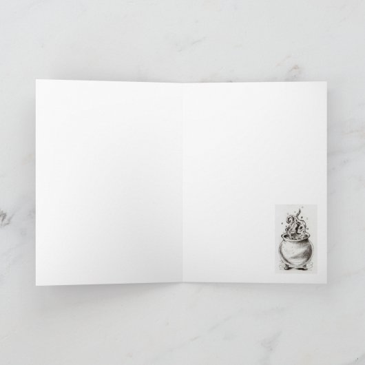 Het wenskaart van de ketel kaart (Binnen)