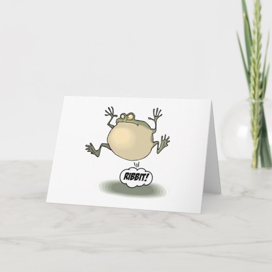 Het Wenskaart van de kikker Kaart (Voorkant)