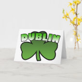 Het Wenskaart van de Klaver van Dublin Kaart (Gele Bloem)