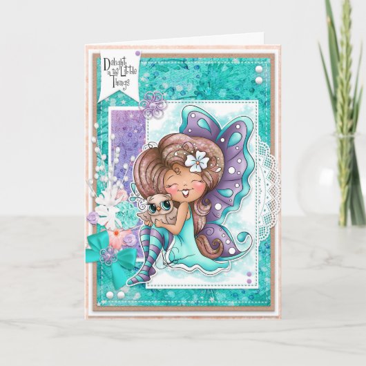 Het Wenskaart van de Kleine Dingen is verheugend Kaart (Voorkant)