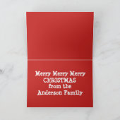 Het Wenskaart van de Klok van Kerstmis Feestdagen Kaart (Binnen)