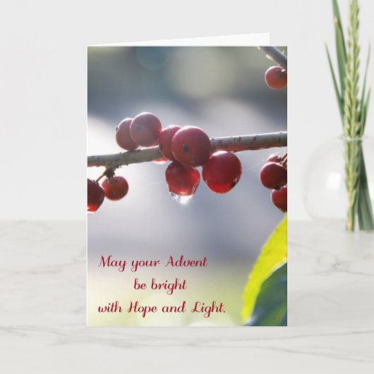 Het Wenskaart van de komst Feestdagen Kaart (Voorkant)