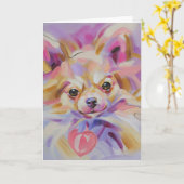 Het Wenskaart van de Kunst van Chihuahua Kaart (Gele Bloem)