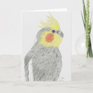 Het Wenskaart van de Kunst van Cockatiel Kaart