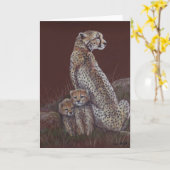 Het Wenskaart van de Kunst van de Familie van de Kaart (Gele Bloem)