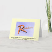 Het Wenskaart van de Kunst van de Haiku's van de Kaart (Achterkant)