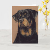 Het Wenskaart van de Kunst van de Hond van Kaart (Gele Bloem)