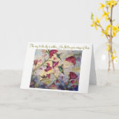 Het Wenskaart van de Kunst van de Kolibrie van de Kaart (Gele Bloem)