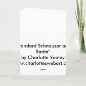 Het Wenskaart van de Kunst van de "standaardHond Feestdagen Kaart (Achterkant)