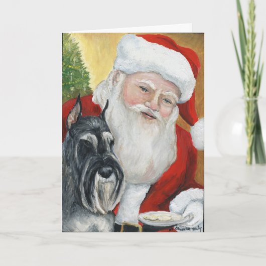 Het Wenskaart van de Kunst van de "standaardHond Feestdagen Kaart (Voorkant)